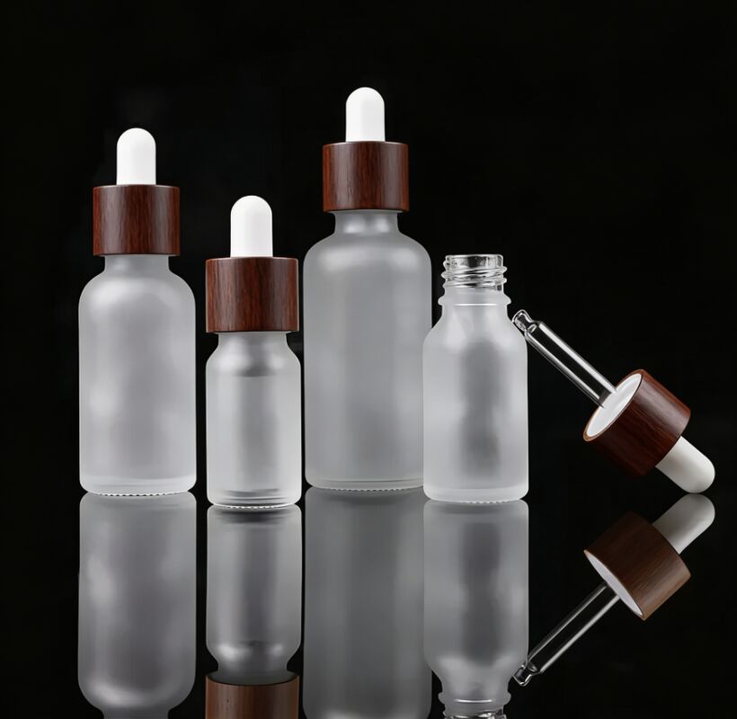 Square Glass Dropper Bottle Featuring Blank or Printed Calibration Suitable forCosmetics and Laboratory