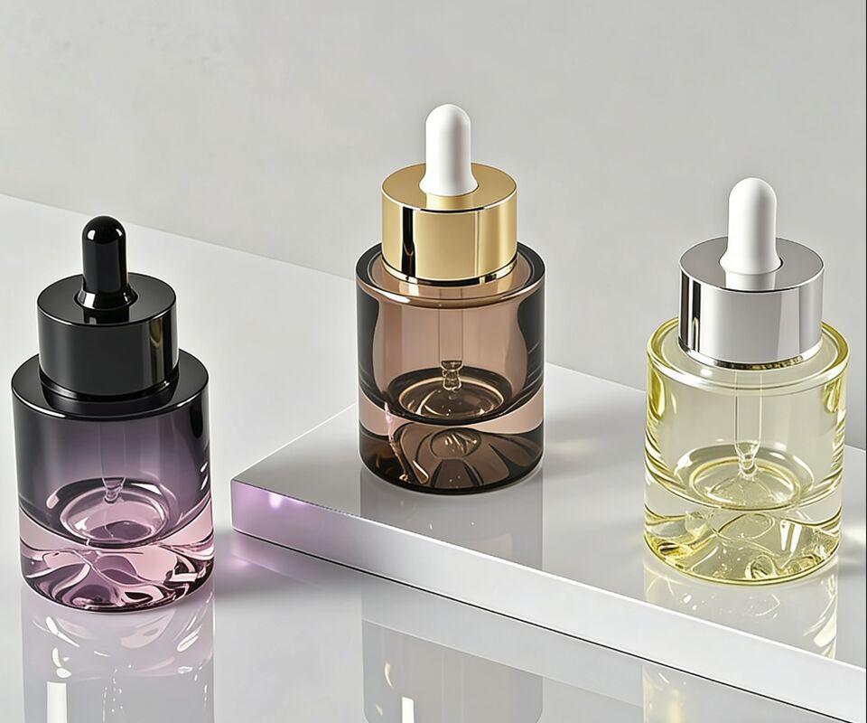 Glass Dropper Bottle glass container with rubber bulb dropper designed for controlled liquid dispensing in various applications